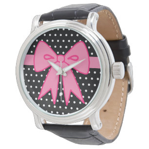Retro Pink Bow Watch