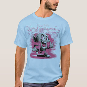 Retro Pink Cartoon Character T-Shirt