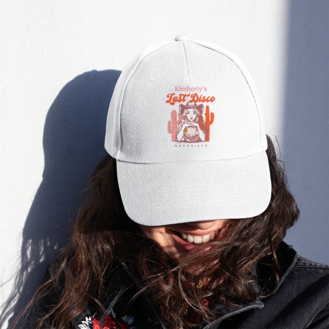 Retro Pink Cowgirl Last Disco Nash Bash Weekend  Trucker Hat (Creator Uploaded)