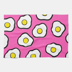 Retro pink egg towel