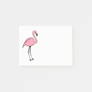 Retro Pink Flamingo Post It Notes Gift