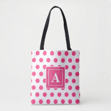 Retro Pink Lady Polkadots Personalize