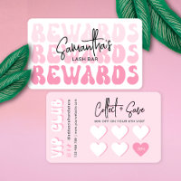 Retro Pink Logo Modern Lash Salon or Spa