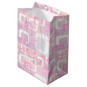 Retro Pink Medium Gift Bag