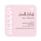 Retro Pink Modern Nail Artist Salon Manicure