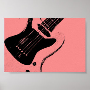 Retro Pink Music Poster
