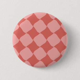 Retro Pink Pattern Button