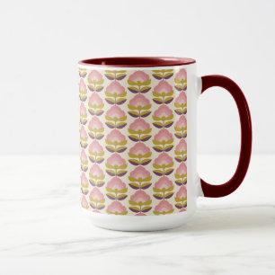 Retro Pink & Purple Floral Pattern Mug