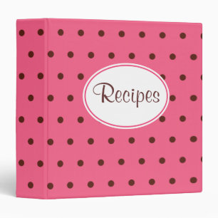 Retro Pink Recipe Binder