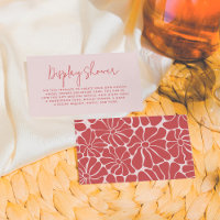 Retro Pink & Red Groovy Bridal Brunch