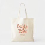 Retro Pink &Red Handwriting Bridesmaid Tote Bag<br><div class="desc">Retro Pink &Red Handwriting Bridesmaid Tote Bag</div>