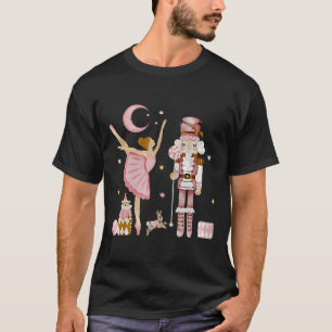 Retro Pink Sugar Plum Fairy Nutcracker Christmas C T-Shirt