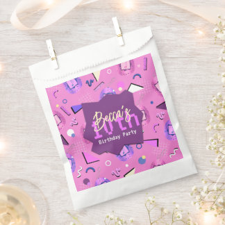 Retro Pink Tamagotchi Birthday Favour Bag