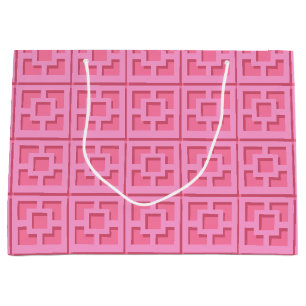 Retro Pink Trellis Gift Bag