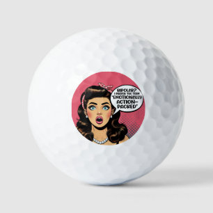 Retro Pinup_ Action Packed Golf Balls