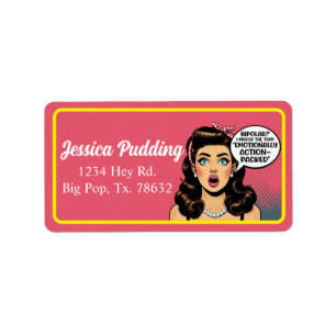 Retro Pinup_ Action Packed Label