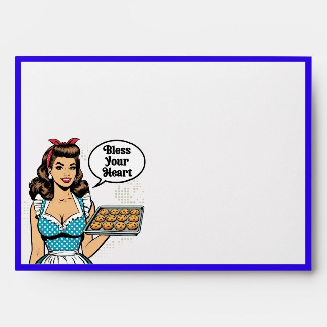 Retro Pinup_ Bless Your Heart Envelope (Front)