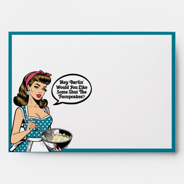 Retro Pinup_ Hey Darlin Envelope (Front)