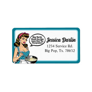 Retro Pinup_ Hey Darlin Label