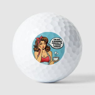 Retro Pinup_ Morning Person Golf Balls