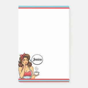 Retro Pinup_ Morning Person Post-it Notes