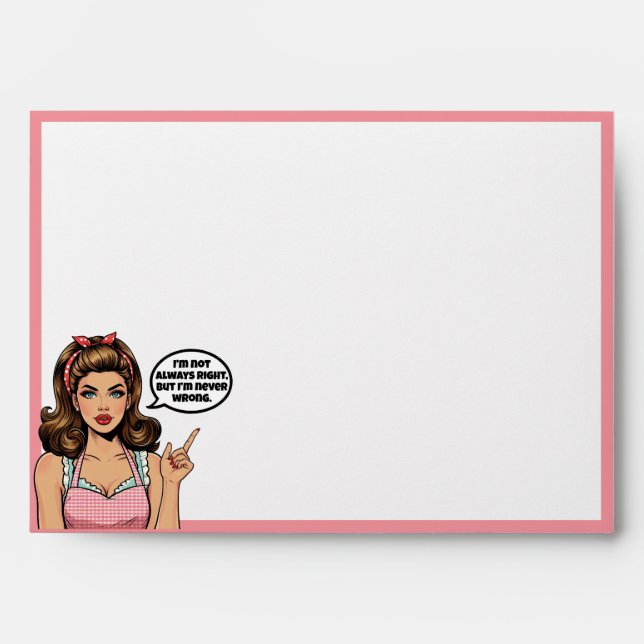 Retro Pinup_ Not Wrong Envelope (Front)