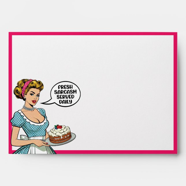 Retro Pinup_ Served Daily Envelope (Front)