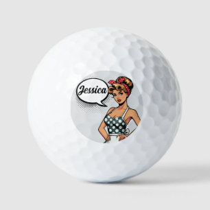 Retro Pinup_ Smart Assy Golf Balls