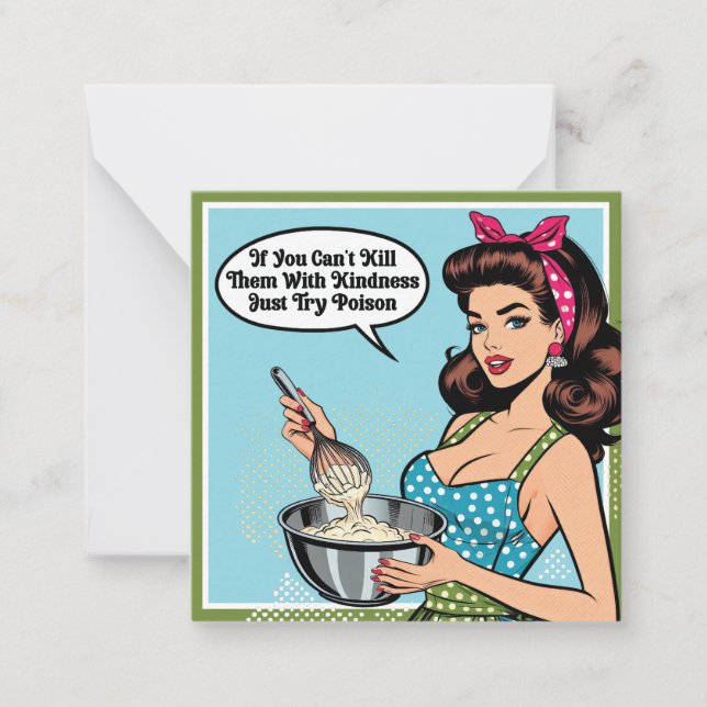 Retro Pinup_ With Kindness Card (Front)