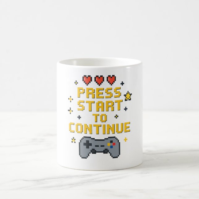 Retro Pixel Art Gaming Mug Design (Centre)