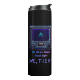 Retro Pixel Art Tech Dad Personalized Gift Thermal Tumbler