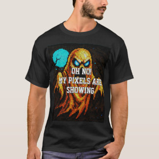 Retro Pixel Ghost  T-Shirt