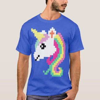 Retro Pixel Unicorn Video Girl Kids Gift T-Shirt