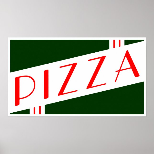 retro pizza poster (Front)