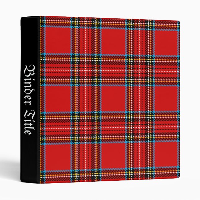 Retro Plaid Binder (Front/Spine)