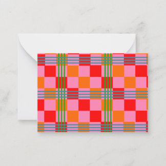 Retro Plaid  Card