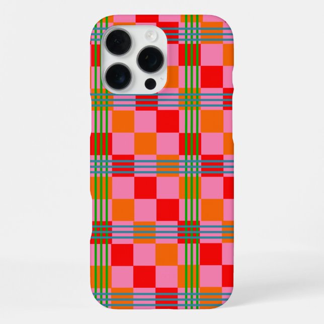 Retro Plaid  iPhone Case (Back)