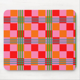 Retro Plaid  Mouse Pad