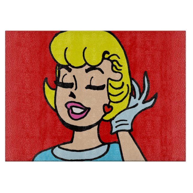 Rétro planche à découper de beauté de présentation (Devant)