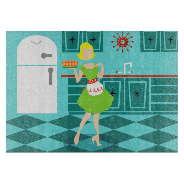 Rétro planche à découper de cuisine (Devant)