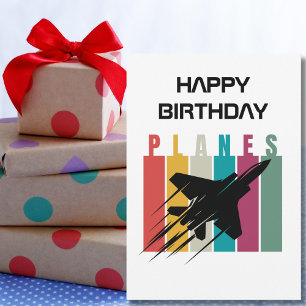 Retro Planes Jet Airplane Flying,Aviation Birthday