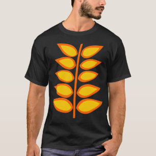Retro Plant - Amber and Orange T-Shirt