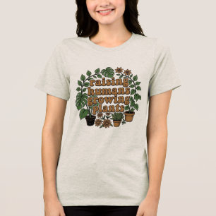 Retro Plant Mom SVG Aesthetic Tri-Blend Shirt