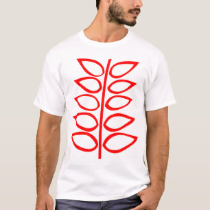 Retro Plant - Red T-Shirt