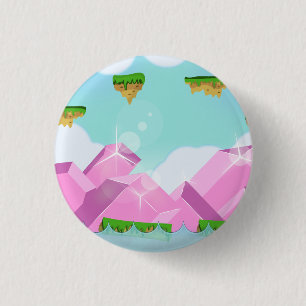 Retro Platform Game 1 Inch Round Button