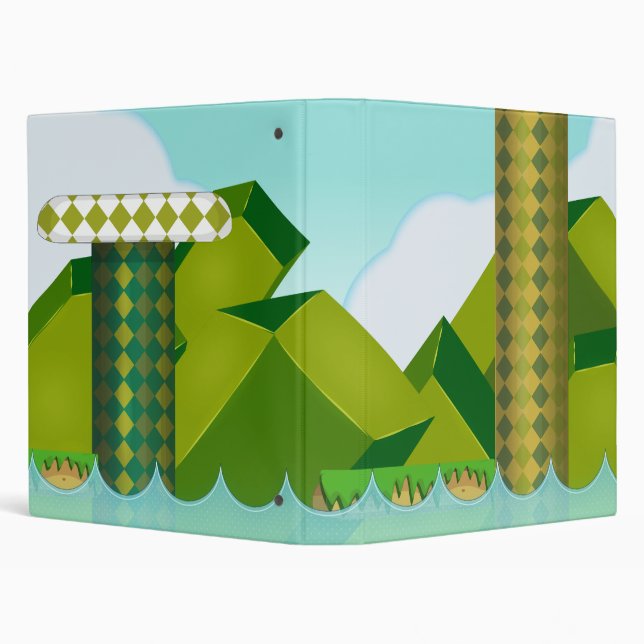 Retro Platform Game Binder (Background)