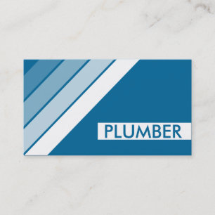 retro PLUMBER Business Card