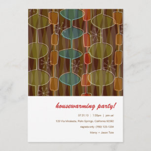 Retro Pods Housewarming Party Invitations