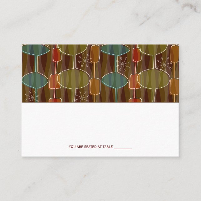 Retro Pods Place Cards (Front)