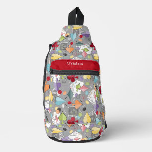 Retro Poker Sling Bag
